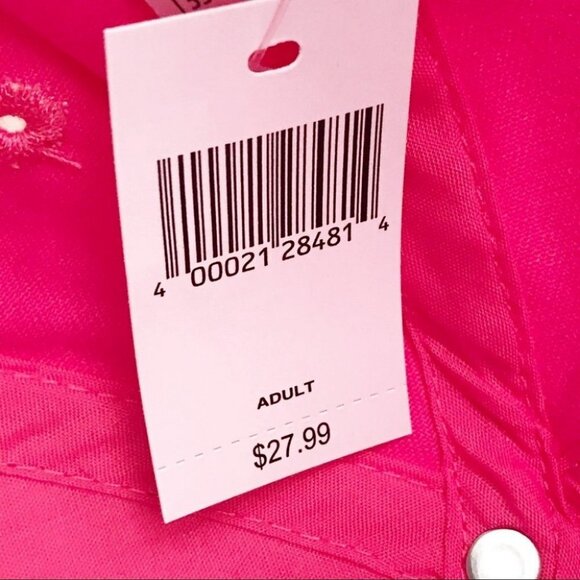 Original Disney Parks Pink Mickey Mouse Ice Cream Bar Jeweled Ball Cap hat - Picture 8 of 10